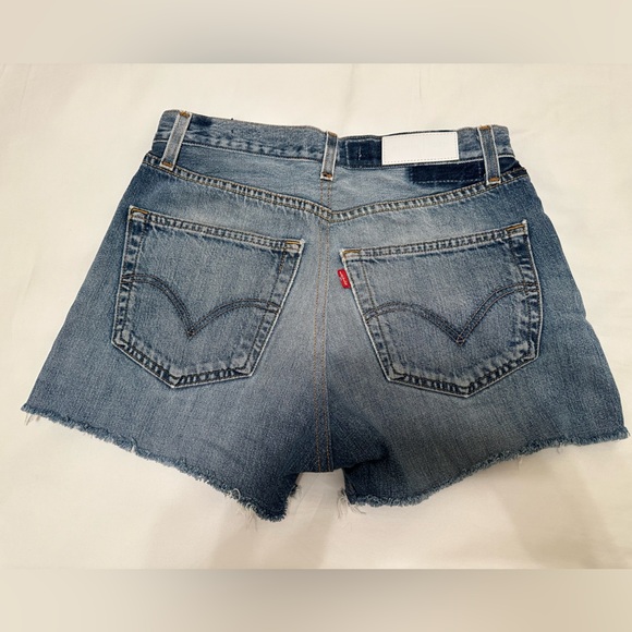 Re/Done Levi’s 90’s Crop Low Slung Short Size 27 - Picture 4 of 12